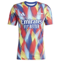adidas Mens Arsenal Pre Match Shirt 2025 2026 in Blue