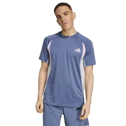 adidas Mens Climacool Colorblock T-Shirt in Blue