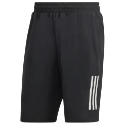 adidas Mens Club 3 Stripe Shorts in Black
