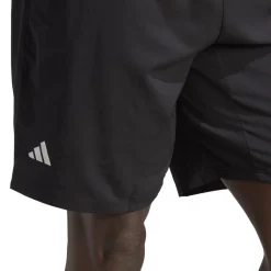 adidas Mens Club 3 Stripe Shorts in Black