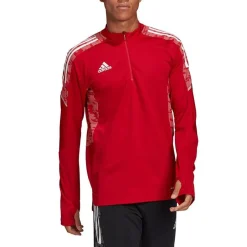 adidas Mens Condivo 21 Primeblue Presentation Track Top in red white