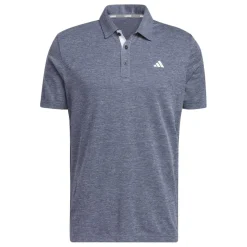 adidas Mens Heather Polo Shirt in Blue