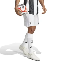 adidas Mens Juve H Au Sho Football Shorts in White