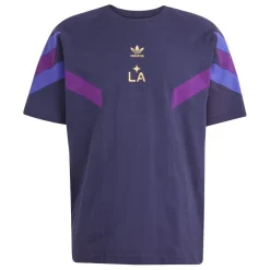 adidas Mens La Galaxy Originals Short Sleeve T-Shirt in Purple