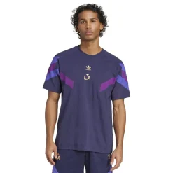 adidas Mens La Galaxy Originals Short Sleeve T-Shirt in Purple