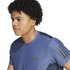 adidas Mens Otr B Cb Tee Running Top in Blue