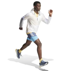 adidas Mens Otr E 3s 2in1 S Running Shorts in Blue