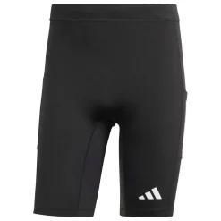 adidas Mens Own The Run Short Tights in Black