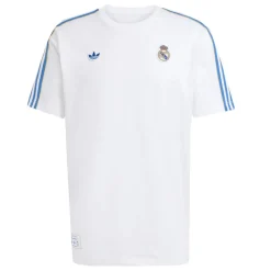 adidas Mens Real Madrid Icon T-Shirt 2025 2026 in White