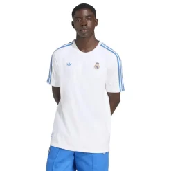 adidas Mens Real Madrid Icon T-Shirt 2025 2026 in White