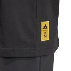 adidas Mens Real Madrid Ucl T-Shirt in Black