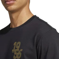 adidas Mens Real Madrid Ucl T-Shirt in Black