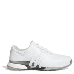 adidas Mens Tour360 25 Wide Spikeless Golf Shoes in White
