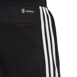 adidas Mens Train Essentials Piqué 3 Stripes Training Shorts in Black