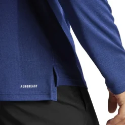 adidas Mens Train Essentials Training Long Sleeve Sweatshirt in Blue