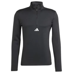 adidas Mens Workout Quarter Zip Track Top in Black