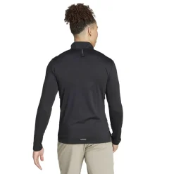adidas Mens Workout Quarter Zip Track Top in Black