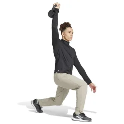 adidas Mens Workout Quarter Zip Track Top in Black