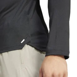 adidas Mens Workout Quarter Zip Track Top in Black