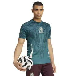 adidas Mexico Pre Match Shirt 2024 Adults in Green