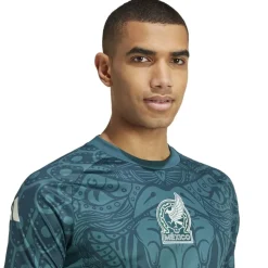 adidas Mexico Pre Match Shirt 2024 Adults in Green