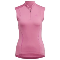 adidas Mock Neck Slim Fit T-Shirt in Pink