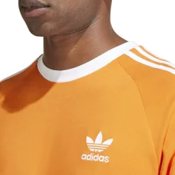 adidas Originals Adicolor Classics 3-Stripes T-Shirt in Orange