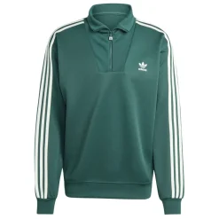 adidas Originals Adicolor Funnel Neck Track Top in Green