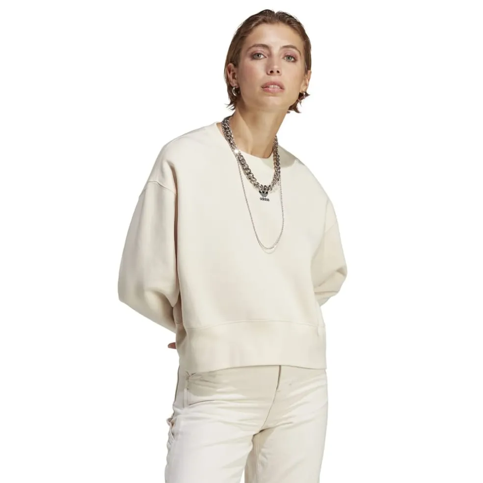 adidas Originals Adicolor Essentials Crewneck Sweatshirt in White