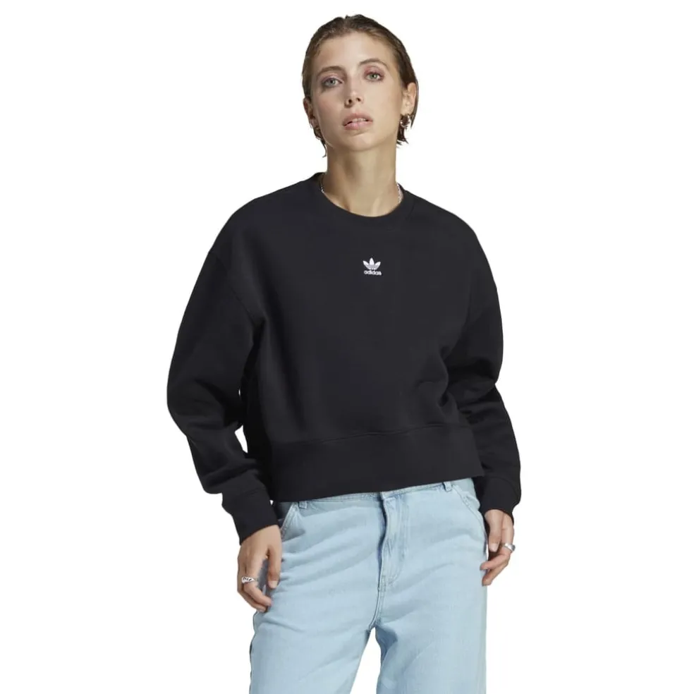 adidas Originals Adicolor Essentials Crew Sweatshirt in Black