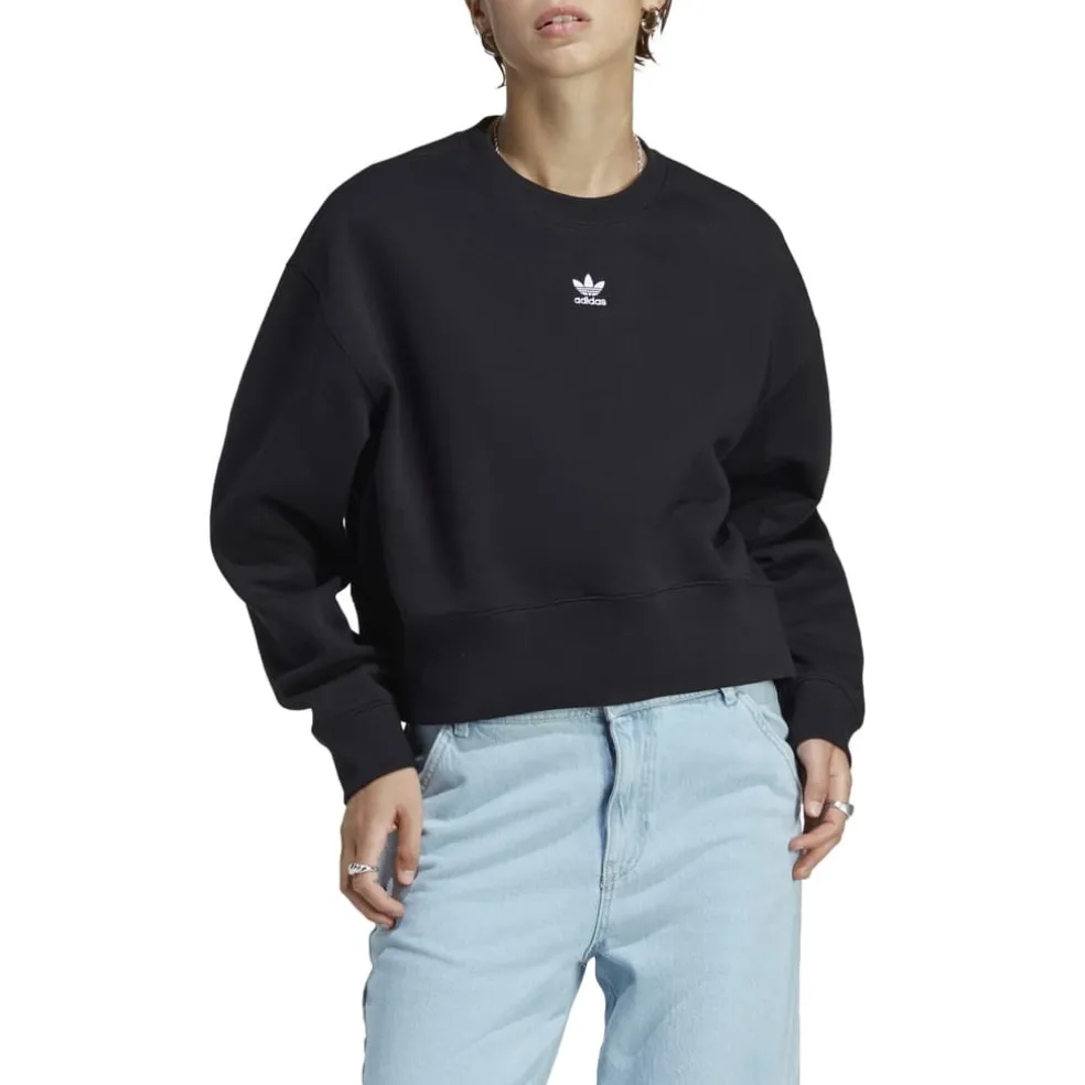 adidas Originals Adicolor Essentials Crew Sweatshirt in Black