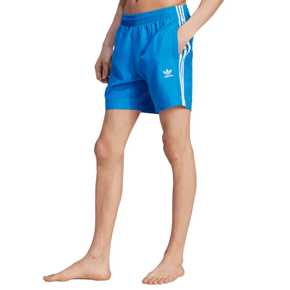adidas Originals Adicolor 3-Stripes Swim Shorts in Blue