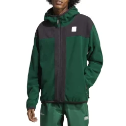 adidas Originals Adventure FC Full-Zip Polar Fleece Hoodie in Green