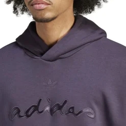 adidas Originals Applique Hoodie in Black