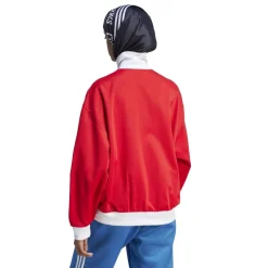 adidas Originals Athletic Turtleneck Sweatshirt Top in Red