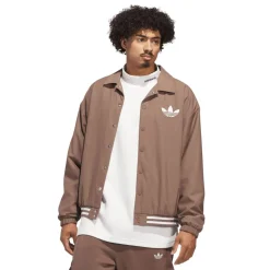 adidas Originals Coach Overshirt in Brown