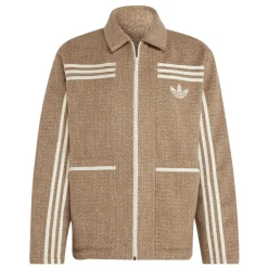 adidas Originals Collared zt in Brown