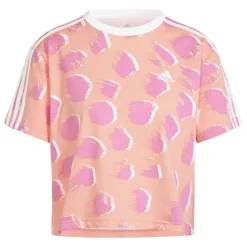 adidas Originals Cropped Crew Neck Regular Fit T-Shirt in Pink