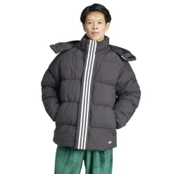 adidas Originals Down Regan Rift Jacket in Black-White