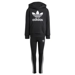 adidas Originals Girls Hoodie & Leggings Set in Black