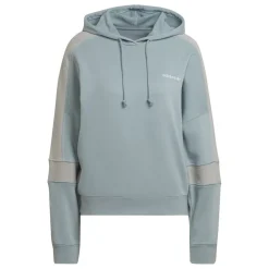 adidas Originals Hooded Oversize Fit Long Sleeve Jacket in Blue