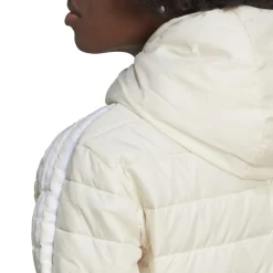 adidas Originals Hooded Premium Slim Jacket in Off White