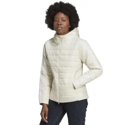 adidas Originals Hooded Premium Slim Jacket in Off White