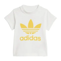 adidas Originals Infant Adicolor Shorts & T-Shirt Set in Gold
