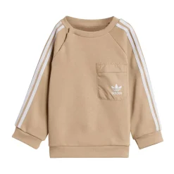 adidas Originals Infants Crewneck Set in Beige