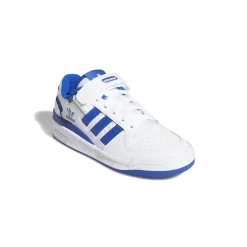adidas Originals Juniors Forum Low Shoes in White blue