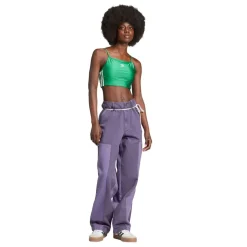 adidas Originals Kseniaschnaider Patchwork Straight Leg Jeans in Purple