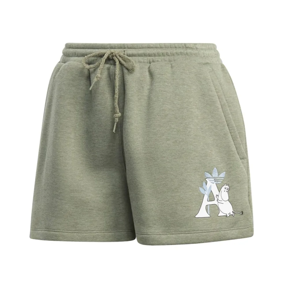 adidas Originals Moomin Sweat Shorts in Green