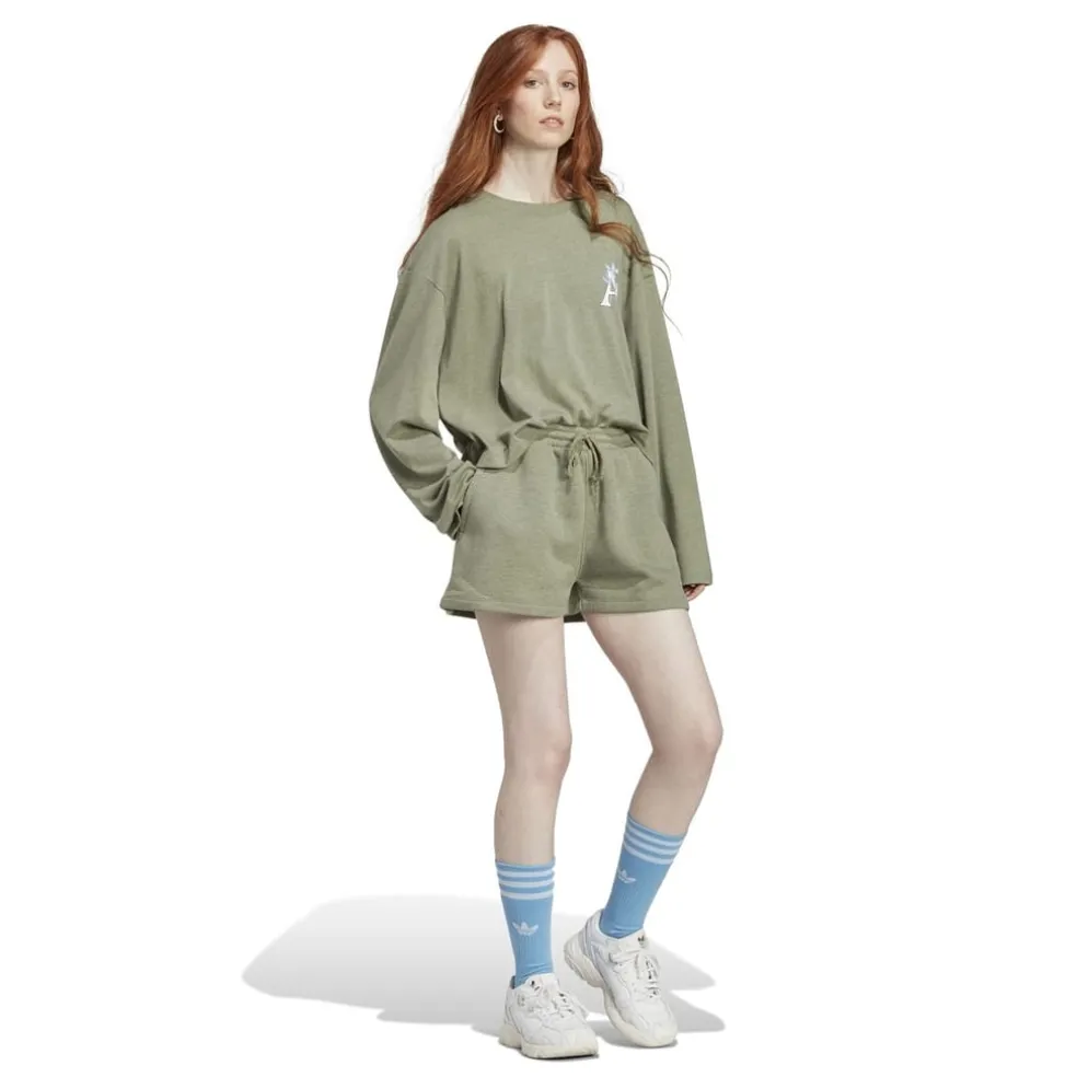 adidas Originals Moomin Sweat Shorts in Green