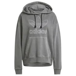 adidas Originals Oversized Over-the-Head Hoodie in Black